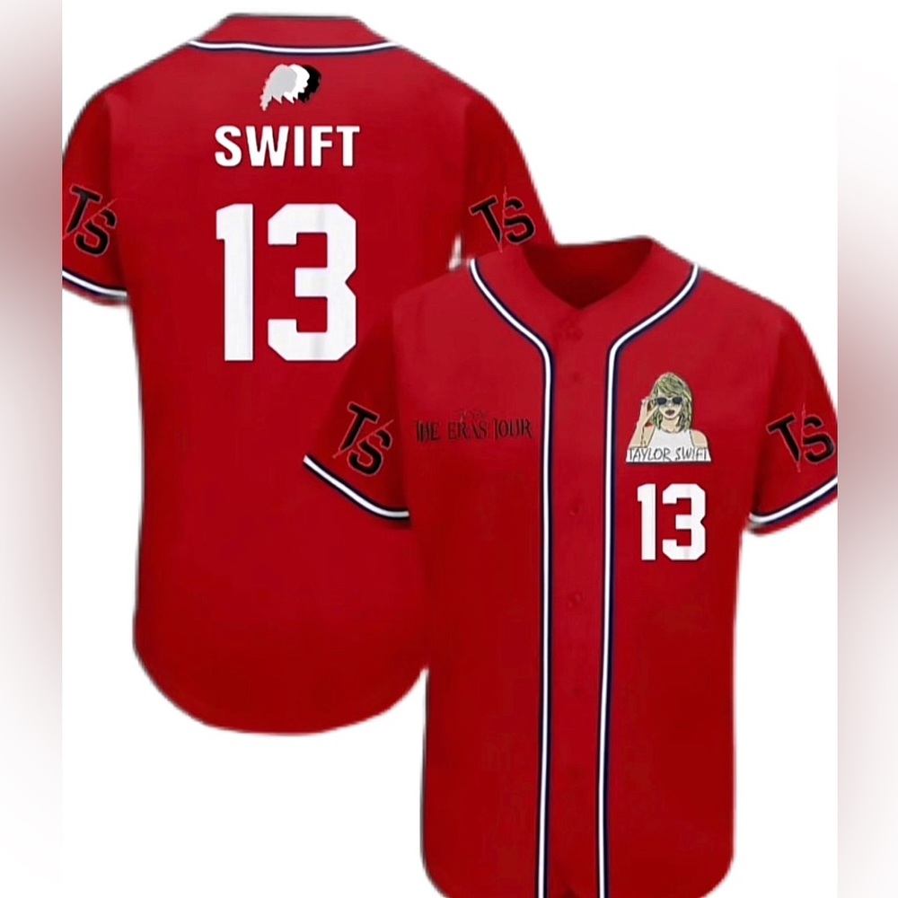 Taylor Swift Customized Baseball Jersey.  Men’s Size XL.  Customized.